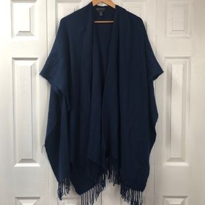CLOSET CLEAN OUT Fringed Poncho